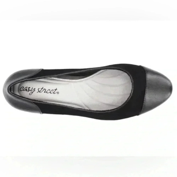 Easy Street Corpcore Wes Block Heel Padded Footbed Pump Black Size 11 - Picture 5 of 6